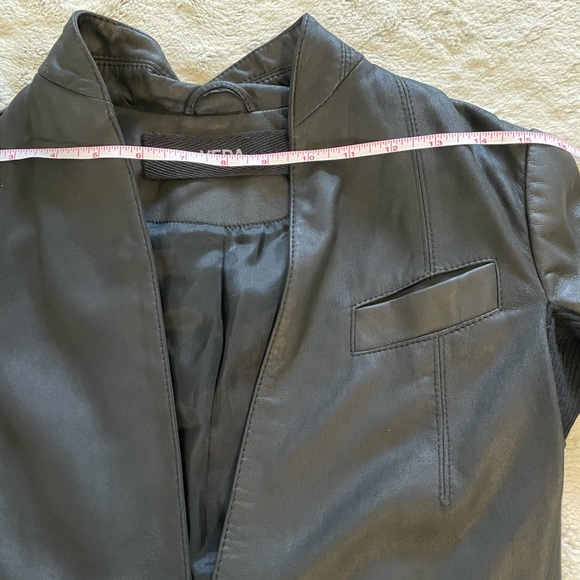 Veda leather high-low Jacket - Picture 12 of 16